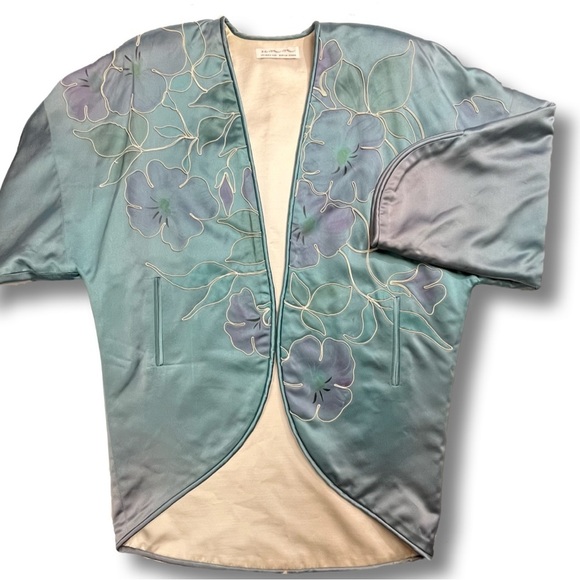 Ulla-Maija Jackets & Blazers - Ulla Maija Maki Silk Hand Painted Kimono‎